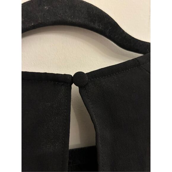 Topshop dress size 8 front tie slimming flutter sleeves modern contemporary mini - Picture 8 of 11